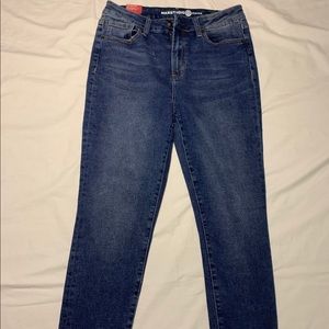 Max studio indigo high rise skinny jeans